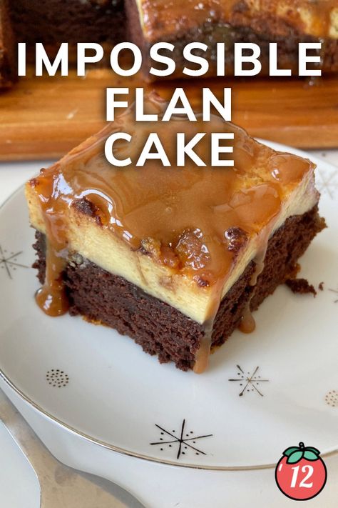 Impossible Flan Cake | 12 Tomatoes Magic Flan Cake, Impossible Cake Recipe, Impossible Cake, Impossible Pie, Flan Cake, 12 Tomatoes Recipes, Flan Recipe, Rich Desserts, Rich Chocolate Cake