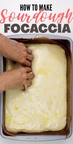 Dough Starter Recipe, Sourdough Focaccia Recipe, Foccacia Recipe, Sourdough Focaccia, Recipe Using Sourdough Starter, Focaccia Bread Recipe, Sourdough Starter Discard Recipe, Easy Sourdough, Homemade Sourdough Bread