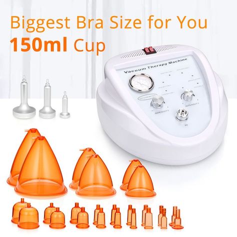 12W Vacuum pump 150ml cups breast enlargement Butt Lifting Vacuum rhythm Therapy BBL body massage beauty salon equipment #VacuumBBL #VacuumSuction #BreastEnlarging #ButtLifting #Surebeauty Lymph Detox, Lymph Drainage Massage, Face Tightening, Skin Tightening Face, Beauty Salon Equipment, Therapy Equipment, Therapy Machine, Body Cells, Massage Machine