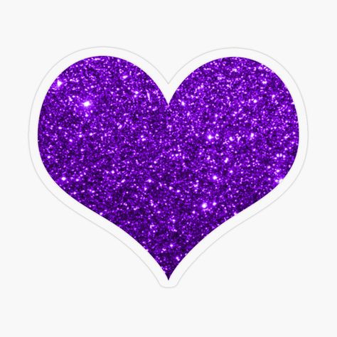 Get my art printed on awesome products. Support me at Redbubble #RBandME: https://www.redbubble.com/i/sticker/Purple-Glittering-Heart-Beautiful-by-oxoxoxo/59690967.O9UDB?asc=u Pink Cake Toppers, Sticker Heart, Heart Clip Art, Animated Heart, Love Heart Gif, Heart Glitter, Page Borders Design, Birthday Cake Topper Printable, Heart Printable