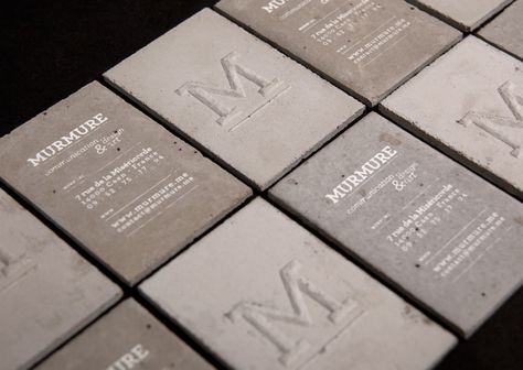 murmune: concrete business card Concrete Business Cards, Caen France, Create Business Cards, Business Card Design Creative, Graphic Projects, Business Card Inspiration, Toy Art, Unique Business Cards, Letter M