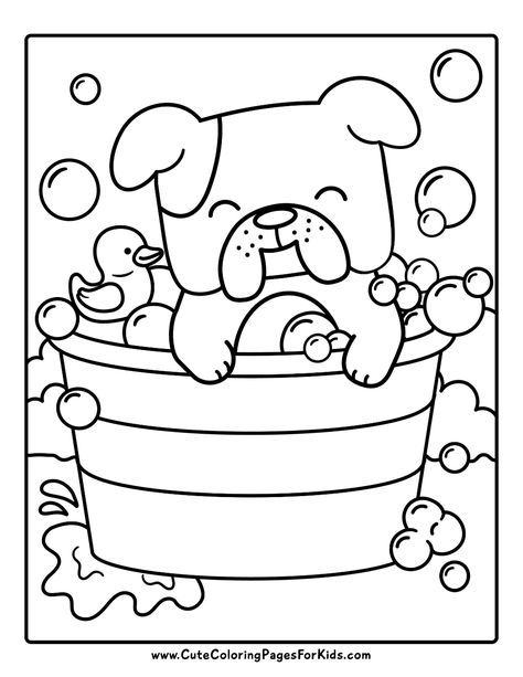 Puppy Dog Coloring Pages: 8 Adorable Printables to Download - Cute Coloring Pages For Kids Letter Color Sheets Free Printables, Dog Coloring Sheet, Pet Coloring Pages, Wall Doodles, Coloring Spring, Dog Colouring, Cute Coloring Pages For Kids, Dog Events, Beautiful Coloring Pages