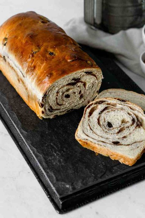 Cake Donuts Baked, Cinnamon Swirl Bread Recipe, Cinnamon Raisin Bread Recipe, Swirl Bread Recipe, Yeast Baking, Cinnamon Bread Recipe, Chewy Bread, Swirl Bread, Cinnamon Swirl Bread