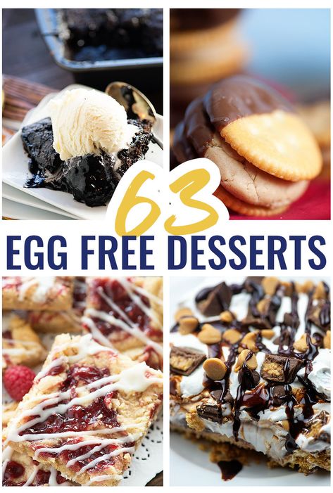 Desserts That Dont Need Eggs, Desserts With No Eggs Recipes, Dessert With No Egg, Desserts With No Egg, Desserts With No Eggs, Dessert Recipes No Eggs, Dessert Without Eggs, Eggfree Dessert, Dessert No Eggs