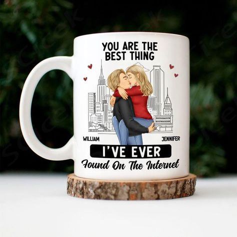 $21,95 Good Morning Kiss Images, Morning Kiss, Graduation Message, Good Morning Kisses, Kiss Images, Gift For Couples, Personalized Mug, Kissing Couples, Personalized Couple