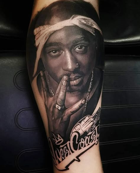 Tupac Tattoo Ideas, Hip Hop Tattoos, Westside Tattoo, Rap Tattoo, 2pac Tattoos, West Coast Tattoo, Eminem Tattoo, Tupac Tattoo, Boxing Tattoos