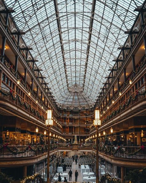 Old Libraries, Cleveland Ohio, Shopping Center, In America, Cleveland, Ohio, Castle, Hotel, Building