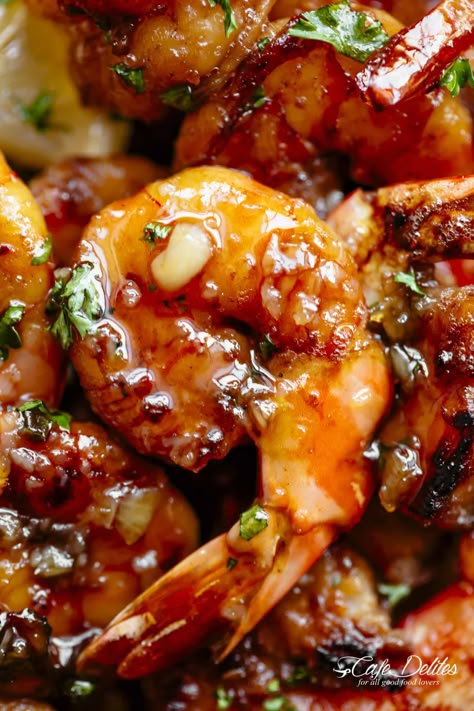 Honey Shrimp, Honey Garlic Shrimp, Shrimp Recipes Healthy, Pork Rib Recipes, Butter Honey, Prawn Recipes, Shrimp Recipes For Dinner, Butter Shrimp, Shrimp Recipes Easy