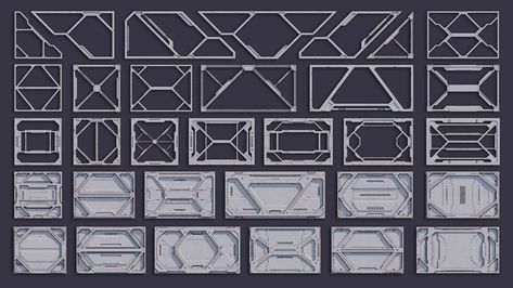 Scifi Wall, Sci Fi Wall, Sci Fi Props, Spaceship Interior, Sci Fi City, Sci Fi Design, Sci Fi Environment, 3d Words, Modeling Techniques