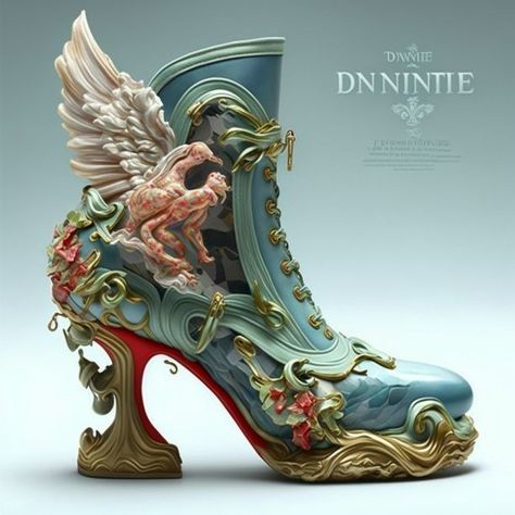 Fantasy Footwear, Art Costumes, Whimsical Shoes, Artistic Shoes, Fairy Shoes, Art Shoes, Glass Shoes, Stylish Heels, Fantastic Shoes