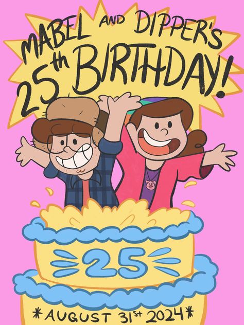 starry 🍉 (@starryemeralds) on X Fall Juices, Best Cartoons Ever, Dipper And Mabel, Desenhos Gravity Falls, Gravity Falls Fan Art, Mabel Pines, Gravity Falls Art, Good Cartoons, 25th Birthday