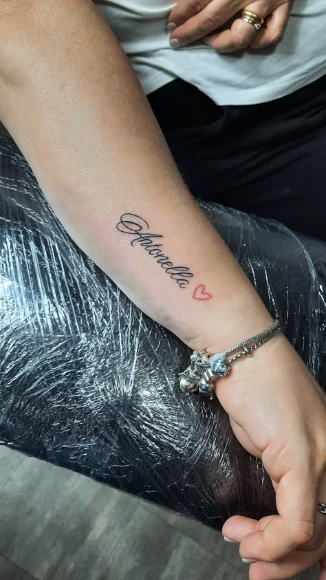 Tattoo Name With Heart, Collarbone Name Tattoo Women, Nicholas Tattoo Name, Small Last Name Tattoos, Gf Name Tattoo Ideas For Men, Natalie Name Tattoo, Tattoos Names Ideas, Small Name Tattoo Ideas, Last Name Tattoo Ideas