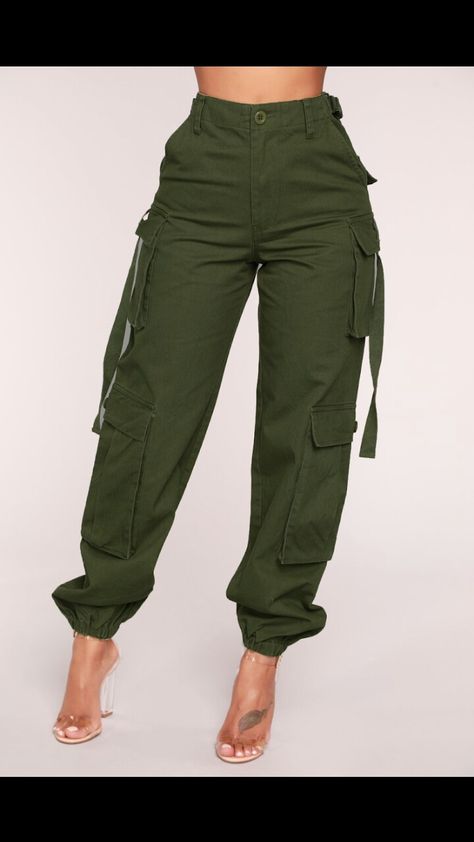 Cargo Joggers Outfits Women Work, Military Style Cargo Pants With Hip Pockets, Cargo Pants Military Women, Khaki Military Style Cargo Jeans, Military Style Khaki Cargo Pants With Side Pockets, Military Khaki Cargo Pants, Cargo Pants Women Outfit, Best Cargo Pants, Tough Clothes