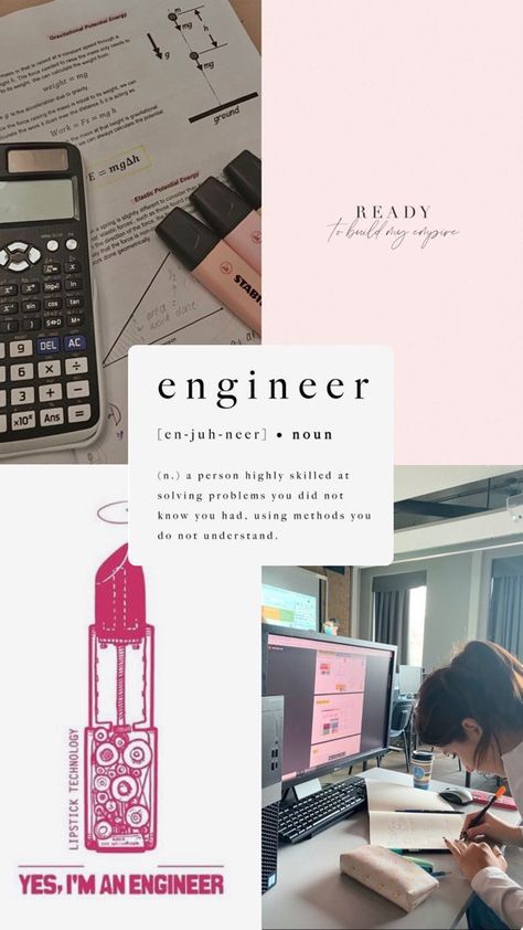 Engineer Wallpaper, Aesthetic Art Quotes, Computer Science Women, Iphone Wallpaper Vintage Hipster, Computer Science Major, Engineering Quotes, Female Engineer, Studera Motivation, My Future Job