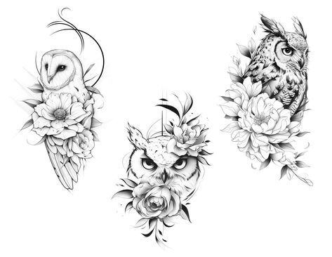 Flash Designs from Today Card Pull $100 The Owl Deception either coming from yourself or someone around you. Who? Is the question. #owltattoo #tattoos #tattoo #tattooidea #tattooart #tatooartist #atlanta #ink #tattoodesigns #tattooflash #owls @livelovetattoos_edgewood Owl In Flowers Tattoo, Owl And Elephant Tattoo, Black And White Flower Tattoo Designs, Tiny Owl Tattoo Simple, Tattoo Owl Woman, Owl And Hummingbird Tattoo, Owl Tattoo Ideas For Women, Small Above Elbow Tattoos For Women, Delicate Owl Tattoo