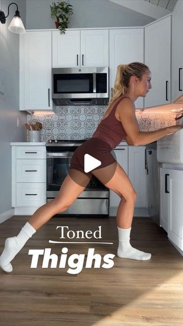 Yogaforlife_challenge on Instagram: "Follow @yogaforlife_challenge for more daily yoga exercises
-
Thanks for sharing @Actionjacquelyn

Grab your socks🧦 and slide it out with me in your kitchen! 🔥

These 4 moves effectively sculpt your legs by challenging your balance with low impact resistance = major burn + sculpted legs!

Do each move for 1 minute, each leg:
1️⃣ ELEVATOR LUNGE
2️⃣ CURTSEY LUNGE
3️⃣ 2ND PLIE TO RELEVÉ
4️⃣ TENDU PLIÉ
-⠀

#yogadailypose #yogahealth #yogahappy #yogaroutine #yogalifetips #yogalovers❤️ #yogatrainer #yogagoal #yogatutorials #yogatip #yogapratice #yogatipsforbeginners #yogaworks #yogaposestoday #yogalifestyles #yogaeverday #yogaeducation #yogabeauty #yogamorning #yogamoves #yogamood #yogateaching #yogadayeveryday #yogaworkout #yogaguide #yogaexercises #yogaho Curtsey Lunge, Action Jacquelyn, Yoga Education, Danette May, Flexibility Routine, Yoga Trainer, Yoga Guide, Homemade Cleaning Solutions, Yoga Moves