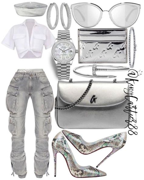 Blue And Silver Outfits, To My Woman, 90's Outfit, My Woman, Birthday Outfit For Women, Cute Birthday Outfits, Fasion Outfits, Stylish Summer Outfits, Concert Fits