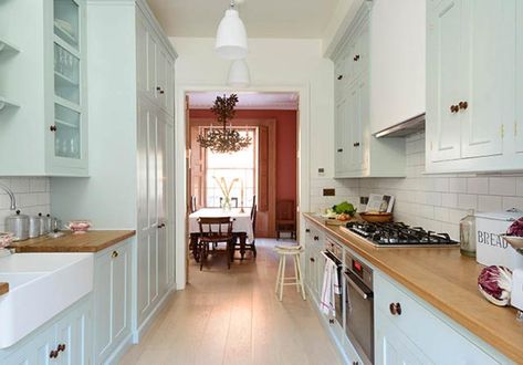 The Pimlico Kitchen Kitchen Devol, Galley Kitchen Layout, Small Galley Kitchen, Cheap Kitchen Remodel, Galley Kitchen Design, Galley Kitchen Remodel, Galley Style Kitchen, Devol Kitchens, Galley Kitchens