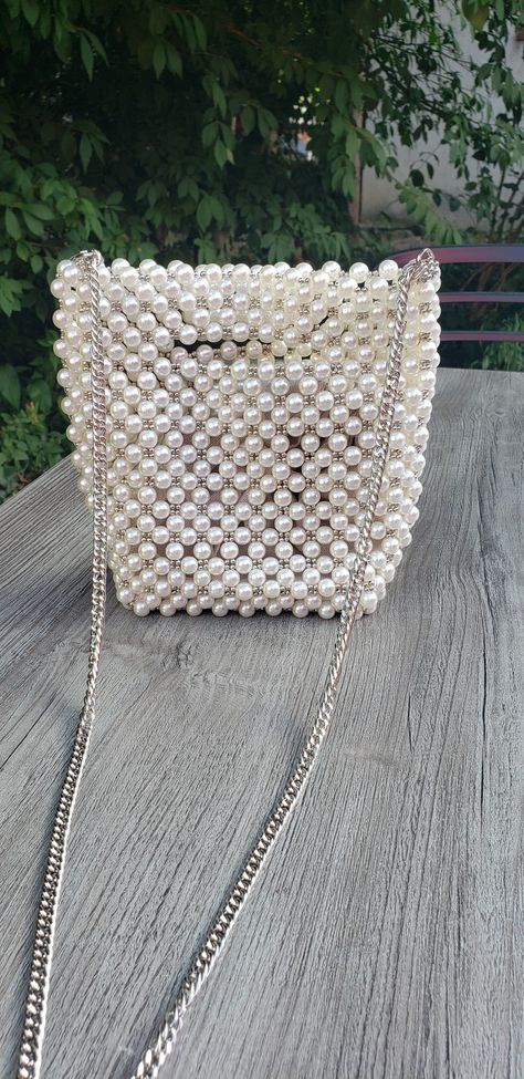 Pearl Sling Bag, Zara Pearl Bag, Zara Bag, Embellished Bags, Zara Bags, Pearl Bag, Beaded Bags, Sling Bag, Straw Bag