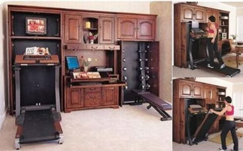 Gym Office Combo, Office Gym Combo, Home Gym Office Combo, Office Workout, Interior Hotel, Basement Gym, Home Gym Ideas, Gym Office, Gym At Home