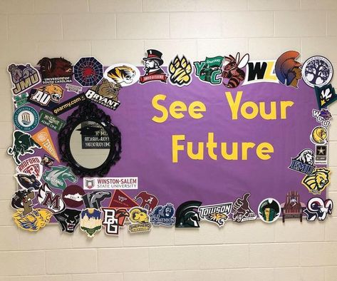 Bulletin Boards High School, Bulletin Board College, Guidance Bulletin Boards, College Bulletin Board, Career Bulletin Boards, Graduation Bulletin Board, School Counselor Bulletin Boards, Health Classroom, Counselor Bulletin Boards