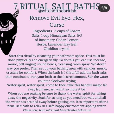 Bath Rituals, Hoodoo Magic, Flowers And Crystals, Hoodoo Spells, Bath Salts Diy, Spiritual Bath, Bath Recipes, Oracle Card Reading, Magic Spell Book