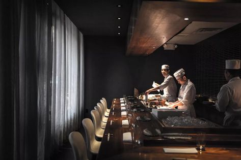 Kosaka Team Launching Affordable Omakase Restaurant in Flatiron - Eater NY Sushi Bar Design, Tokyo Sushi, Japanese Restaurant Interior, Japanese Restaurant Design, Village Street, Cooking Restaurant, Michelin Restaurant, Japanese Lifestyle, Korean Restaurant