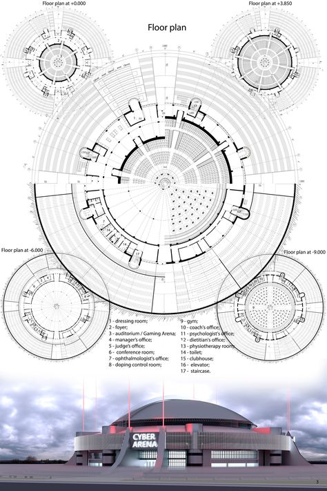 Esport arena | Sustainable Design Project Sports Architecture, Architectural Portfolio, Sports Hall, Architecture Competition, Sports Arena, Sport Hall, Architectural Section, Architecture Poster, Indoor Sports