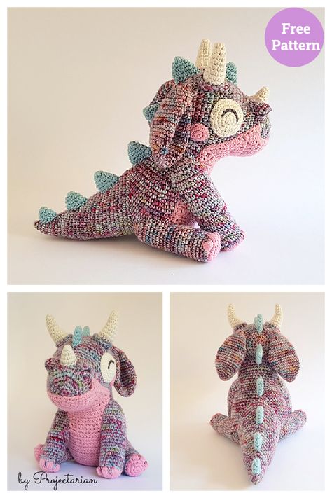 Orbit the Dragon Amigurumi Free Crochet Pattern Hp Crochet, Dragon Crochet, Crochet Dragon Pattern, Animal Crochet, Basic Stitches, Crochet Dragon, Blanket Patterns, Dragon Pattern, Baby Dragon