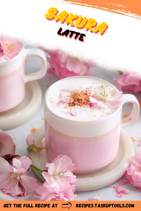 Experience the delicate charm of our Sakura Latte, a tantalizing blend of rich, aromatic espresso and sweet cherry blossom accents. A taste of the Japanese spring served right in your cup, our Sakura Latte brings you a delightful interplay of flavors. Pin to immerse in a serene coffee experience, surrounded by blooming Sakura in each sip. Ideal for coffee lovers seeking to explore unique, international flavor profiles. #SakuraLatte #CoffeeLovers #CherryBlossomExperience # Sakura Latte, Japanese Spring, Creamed Honey, Coffee Experience, Sweet Cherries, Milk Frother, Flavor Profiles, Breakfast Lunch Dinner, Home Recipes