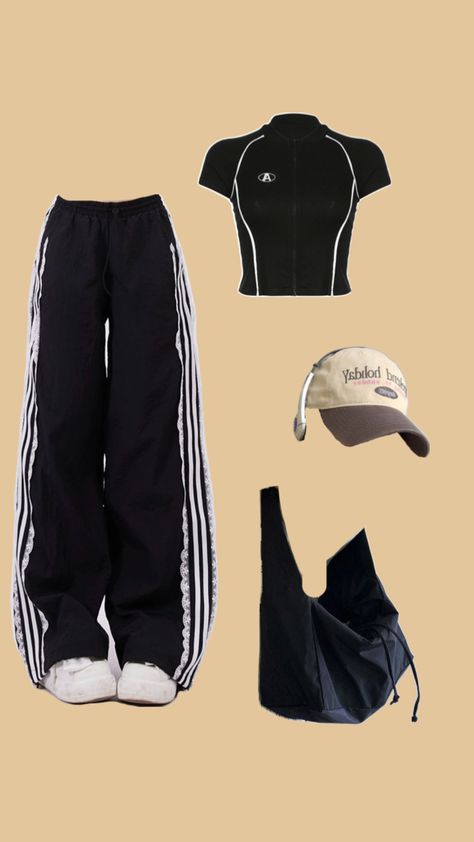 Kpop Sport Outfit, Stylish Sporty Outfits, K Pop Clothes, Pop Clothes, Baggy Clothing, Pop Clothing, Practice Outfits, Korean Casual Outfits, Altering Clothes