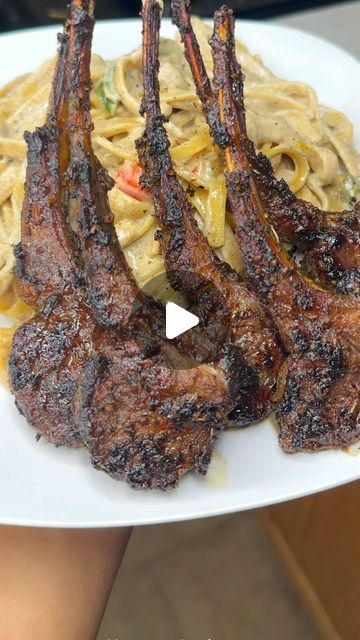 Lamb Chop Pasta, Spicy Lamb Chops, Jerk Lamb Chops Recipe, Honey Jerk Lamb Chops, Lamb Chop Dinner Ideas, Jerk Seasoning Marinade, Jerk Lamb Chops, Jerk Lamb, Jerk Recipe