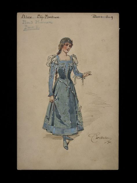 Wilhelm Pantomime Designs | Wilhelm | V&A Explore The Collections Maid Marian, John Charles, Artist Materials, Pantomime, National Art, Christmas Illustration, Victoria And Albert, Victoria And Albert Museum, Ink Pen Drawings