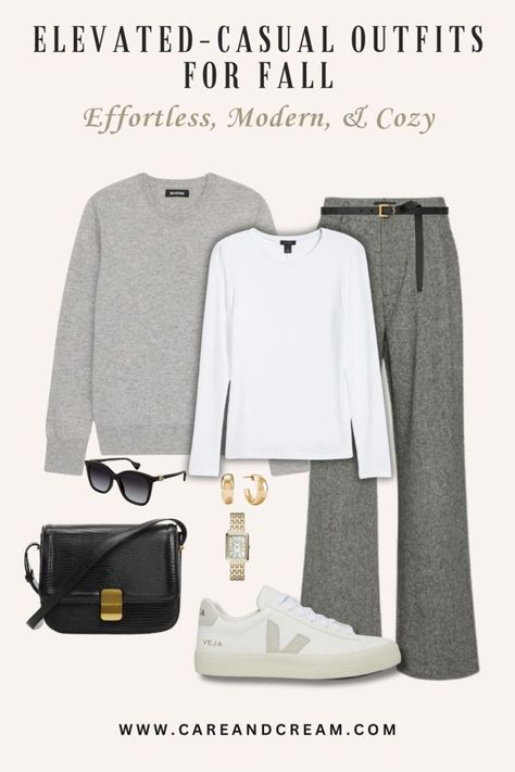 Everyday Fall Outfits, Outfit Pantalon, Capsule Wardrobe Women, Outfit Options, Outfits For Fall, Capsule Wardrobe Essentials, Elevated Casual, Chic Fall Outfits, Business Casual Outfits For Work