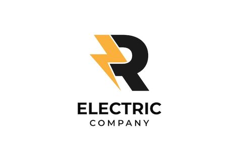 R E Logo, Electric Company Logo, Electrical Company Logo, Electronic Logo, Electrical Logo, Electricity Logo, Electrician Logo, Electric Logo, Bolt Logo