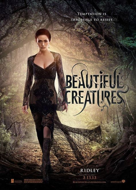 Beautiful Creatures Emmy Rossum Beautiful Creatures, Ridley Duchannes, Ethan Wate, Beautiful Creatures Movie, Lena Duchannes, Magical Instruments, Margo Martindale, Creature Movie, Alice Englert