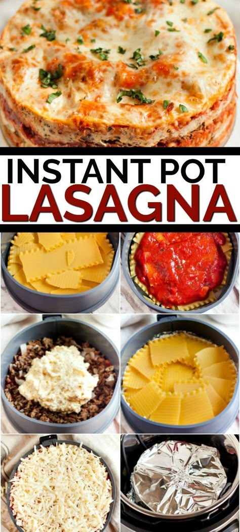 instant Pot lasagna Pot Lasagna Recipe, Tortellini Pesto, Lazy Lasagna Recipe, Instant Pot Lasagna Recipe, Instant Pot Lasagna, Instant Pot Pasta Recipe, Pot Lasagna, Best Instant Pot Recipe, Instant Recipes