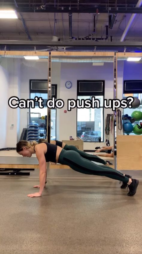 alexandra_redmond on Instagram: Negative Push Ups! 🔥 Control yourself on the way down to build strength to push yourself UP! *You can also drop all the way chest to floor… How To Do Pushups, Do Push Ups, Control Yourself, Weight Gain Workout, Push Workout, Push Up Workout, Push Up Challenge, Quick Workout Routine, Push Yourself