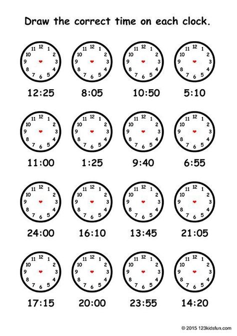 Valentines Day Worksheets, Clock Worksheets, Fun Apps, Math Addition Worksheets, Telling Time Worksheets, 3rd Grade Math Worksheets, 2nd Grade Math Worksheets, 1st Grade Math Worksheets, Kids Worksheets Printables