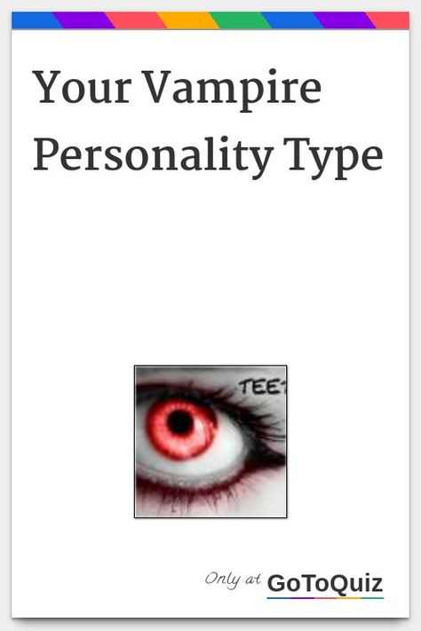 "Your Vampire Personality Type" My result: Neutral City Vamp Goth Aesthetic, Vampire Types, Types Of Vampires, Vampire Quiz, Random Quizzes, Real Vampires, Interesting Quizzes, Chinese Language Learning, Utila