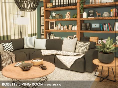 Mod Living Room, Living Room Sims 4, Sims 4 Cc Furniture Living Rooms, Gadgets Gifts, Sims 4 Kitchen, Aesthetic Interior Design, Mod Furniture, Sims 4 Bedroom, Casas The Sims 4