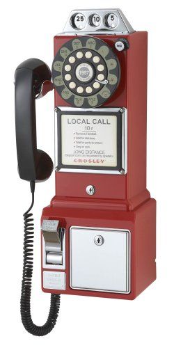 Retro Push Button Crosley Radio, Wall Phone, Telephone Accessories, Retro Phone, Vintage Phones, Phone Booth, Office Electronics, Record Players, Home Phone