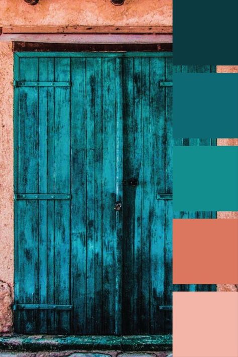 Teal Coral Gold Color Palette, Terra Cotta And Turquoise Color Schemes, Teal Peach Color Scheme, Coral And Teal Living Room, Coral And Turquoise Color Palette, Blue Green Coral Color Palette, Orange Pink Turquoise Color Palettes, Coral Pink And Blue Color Palette, Navy Coral Color Palette