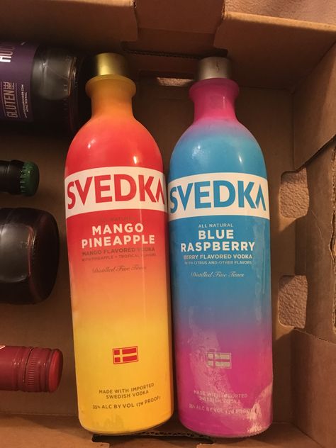 Svedka Vodka, Pretty Alcoholic Drinks, Liquor Drinks, Mango Flavor, Vodka, Liquor, Alcoholic Drinks, Raspberry, Pineapple