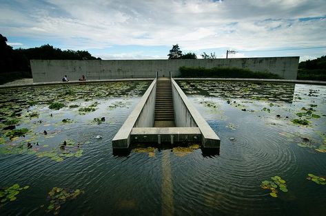 A Water Temple in Japan | Follow the Water Tadao Ando Architecture, Architecture Cool, Water Temple, Famous Architecture, Tadao Ando, Japanese Architect, Landscape Architecture Design, Japanese Architecture, Minimalist Architecture