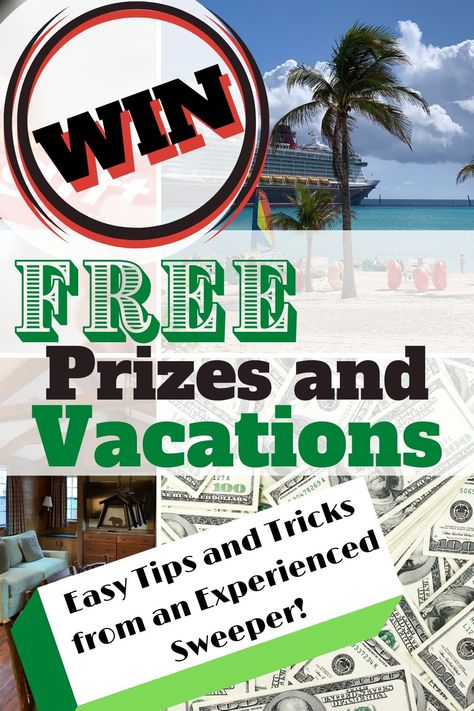 Learn how to win free prizes online with sweepstakes! Find out how to win everything from money to vacations with these tips and tricks from an experienced sweeper! #prizes #sweepstakes Free Sweepstakes, Instant Win Sweepstakes, Win Free Stuff, Enter Sweepstakes, Online Contest, Lottery Winner, American Express Card, Sweepstakes Giveaways, Online Sweepstakes