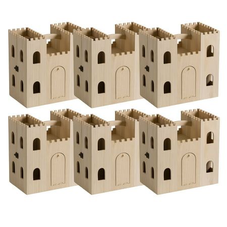 Play Castle, Castle Dollhouse, Wooden Castle, Art & Craft Kit, Craft Shop, The Castle, 6 Packs, Diy Paper, 6 Pack