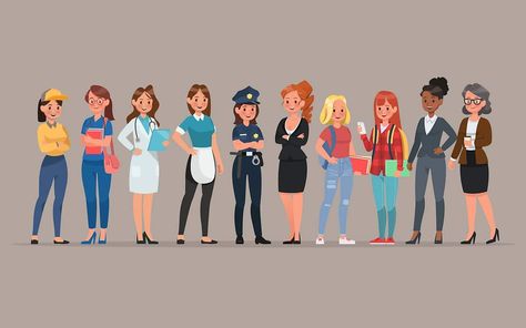 Independent Career Women and Money Spending Power Successful Career Woman, Career Woman Aesthetic, Jobs Ideas, 8. Mart, Different Careers, Woman Aesthetic, Jobs For Women, Character Vector, Successful Career