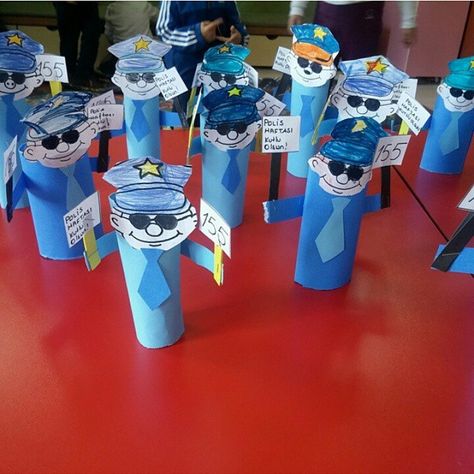 Community Helpers Craft Idea – Preschoolplanet Police Officer Crafts Preschool, Policeman Craft, Police Officer Crafts, Community Helpers Police, Community Helpers Preschool Crafts, Community Helpers Kindergarten, Police Crafts, Community Helpers Crafts, Community Helpers Preschool Activities