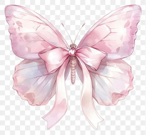 Butterfly Png Free Download, Illustration Butterfly, Pink Ribbon Png, Painted Lady Butterfly, Butterfly Ribbon, Bible Verse Tattoos, Lady Butterfly, Verse Tattoos, Watercolor Butterfly